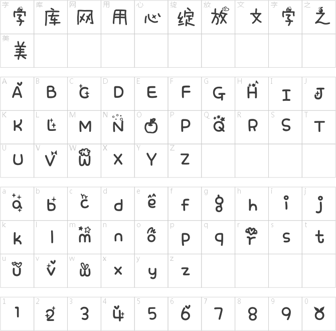 水果冰淇淋手機(jī)字體