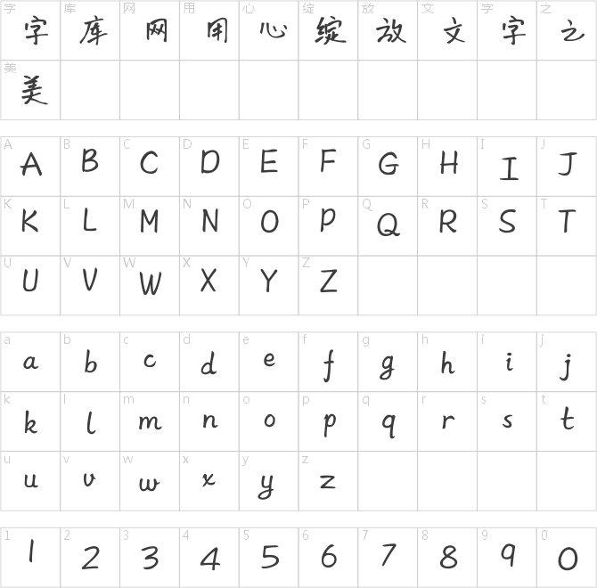 方正字匯-初見體 簡(jiǎn)