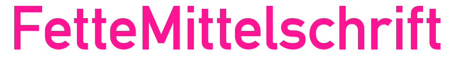 FetteMittelschrift預覽圖片