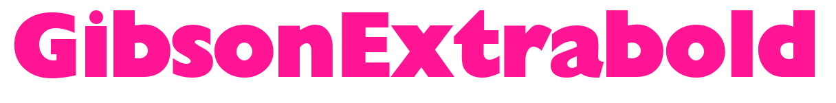 GibsonExtrabold預(yù)覽圖片