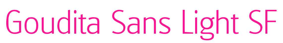 Goudita Sans Light SF預(yù)覽圖片
