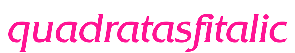 quadratasfitalic預(yù)覽圖片