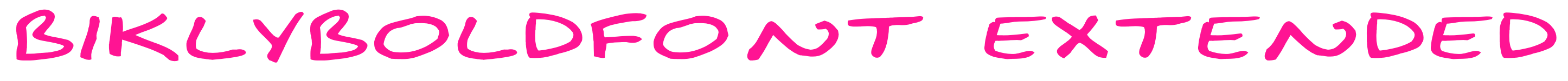 BiklyBoldFont Extended預(yù)覽圖片