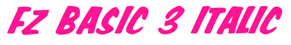 FZ BASIC 3 ITALIC預(yù)覽圖片