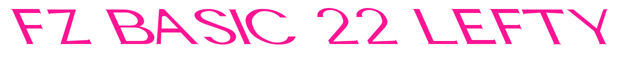 FZ BASIC 22 LEFTY預(yù)覽圖片