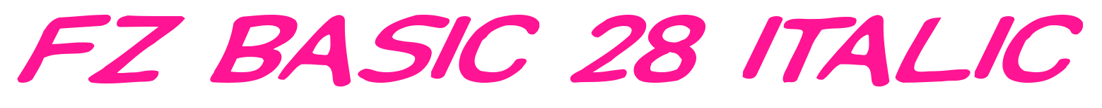 FZ BASIC 28 ITALIC