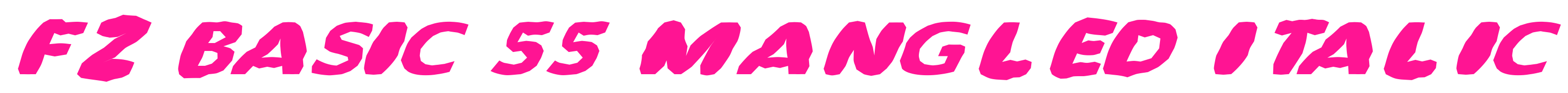 FZ BASIC 55 MANGLED ITALIC