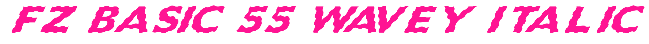 FZ BASIC 55 WAVEY ITALIC預(yù)覽圖片