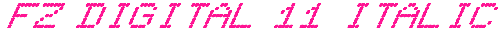FZ DIGITAL 11 ITALIC預(yù)覽圖片