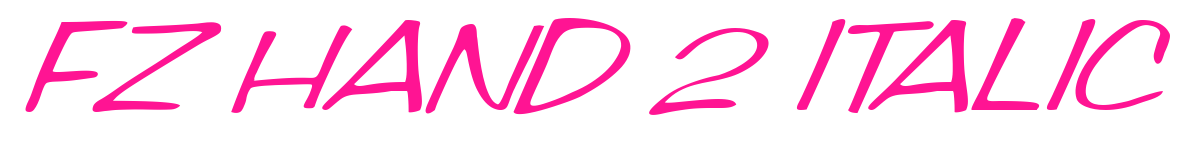 FZ HAND 2 ITALIC