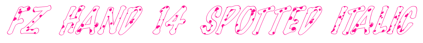 FZ HAND 14 SPOTTED ITALIC