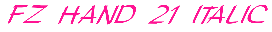 FZ HAND 21 ITALIC