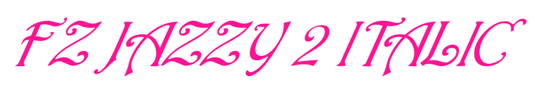 FZ JAZZY 2 ITALIC預(yù)覽圖片