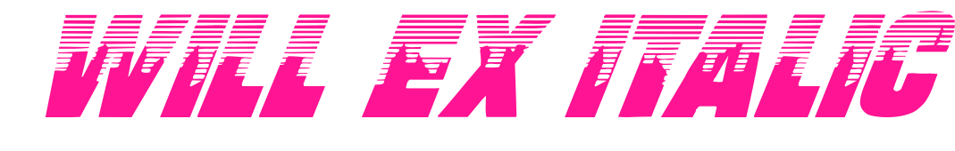 Will Ex Italic預(yù)覽圖片