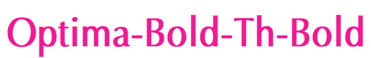 Optima-Bold-Th-Bold預(yù)覽圖片
