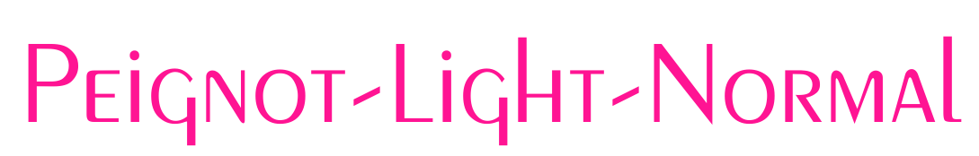 Peignot-Light-Normal預(yù)覽圖片