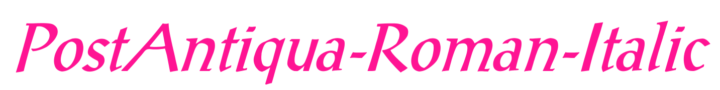 PostAntiqua-Roman-Italic