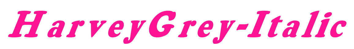 HarveyGrey-Italic