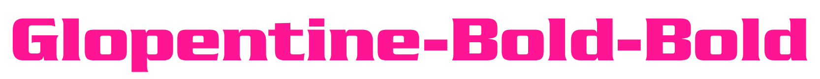 Glopentine-Bold-Bold預(yù)覽圖片