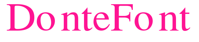 DonteFont預(yù)覽圖片