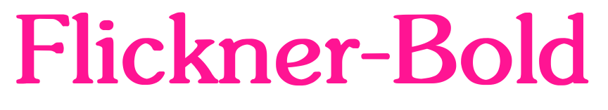 Flickner-Bold預覽圖片