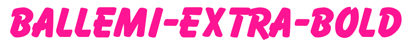 Ballemi-Extra-Bold預覽圖片