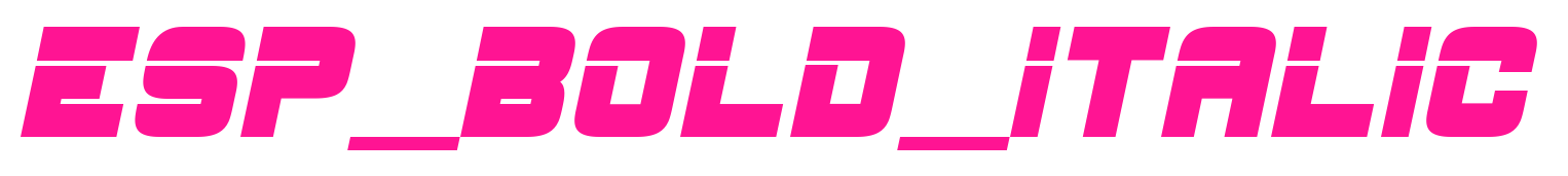 ESP_Bold_Italic預(yù)覽圖片