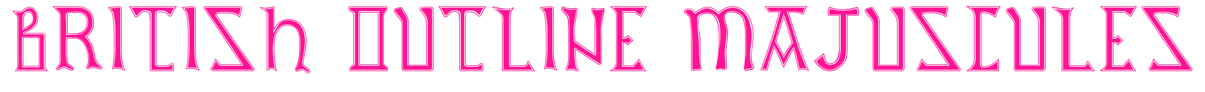 British Outline Majuscules預(yù)覽圖片