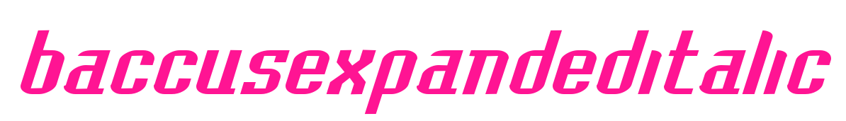 baccusexpandeditalic預覽圖片