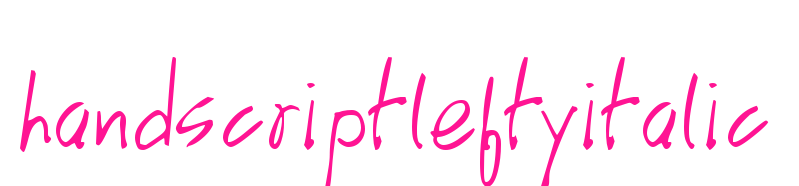handscriptleftyitalic預覽圖片