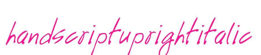 handscriptuprightitalic預(yù)覽圖片