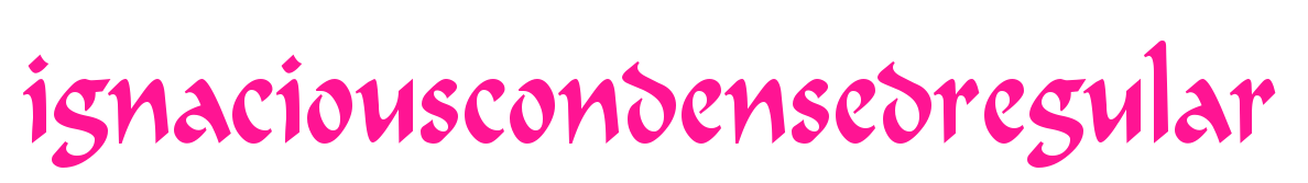 ignaciouscondensedregular預覽圖片