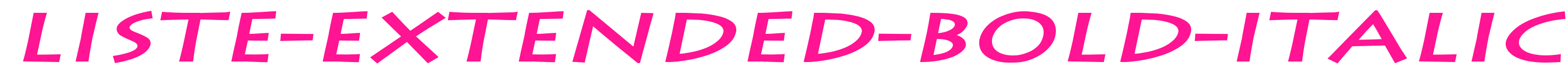 Liste-Extended-Bold-Italic