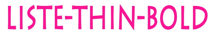 Liste-Thin-Bold預覽圖片