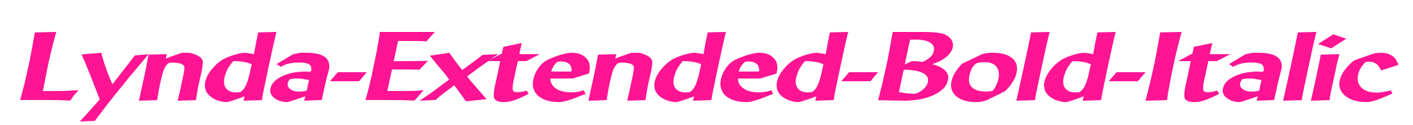 Lynda-Extended-Bold-Italic預(yù)覽圖片