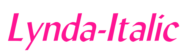 Lynda-Italic預覽圖片