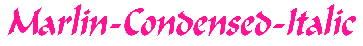 Marlin-Condensed-Italic預(yù)覽圖片