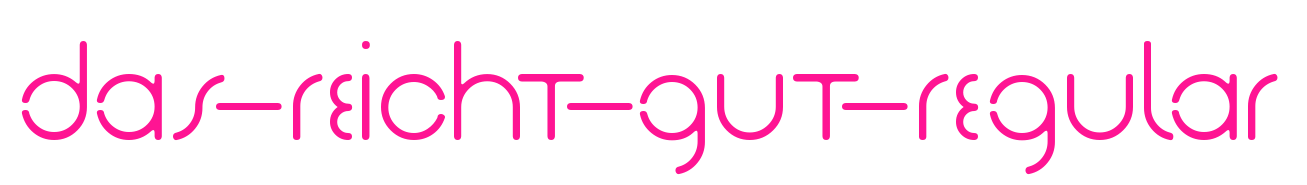 Das-Reicht-Gut-Regular預覽圖片