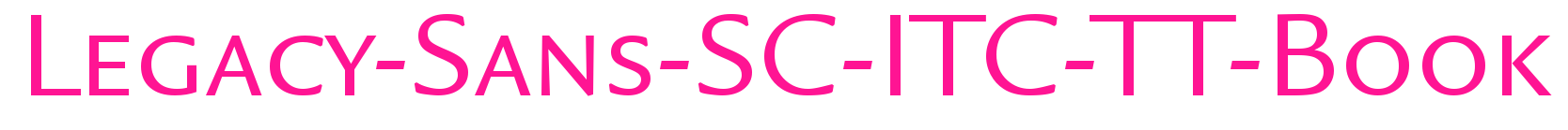 Legacy-Sans-SC-ITC-TT-Book預(yù)覽圖片