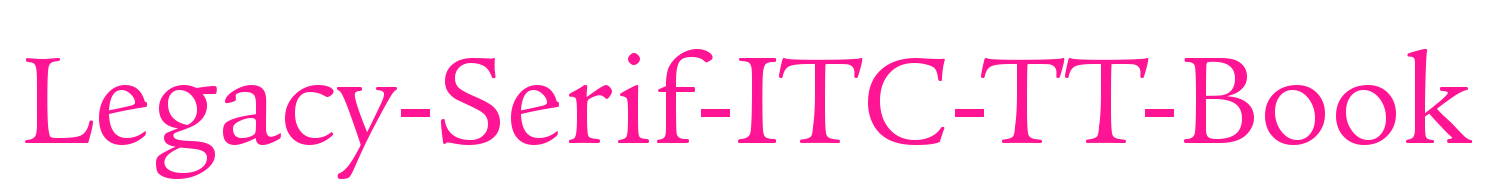 Legacy-Serif-ITC-TT-Book預(yù)覽圖片