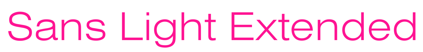 Sans Light Extended預(yù)覽圖片