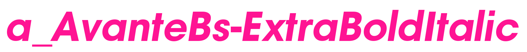 a_AvanteBs-ExtraBoldItalic