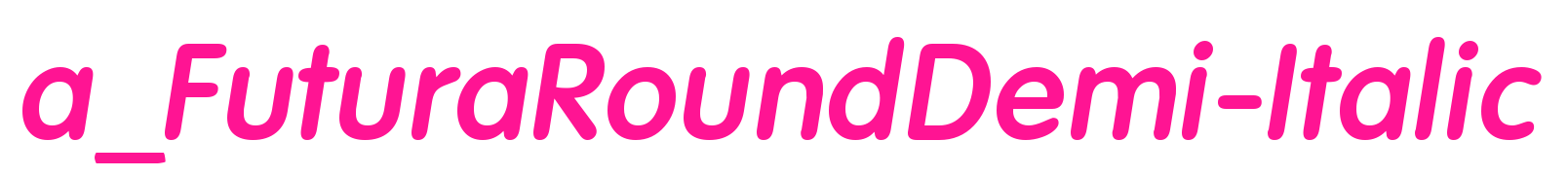 a_FuturaRoundDemi-Italic預(yù)覽圖片