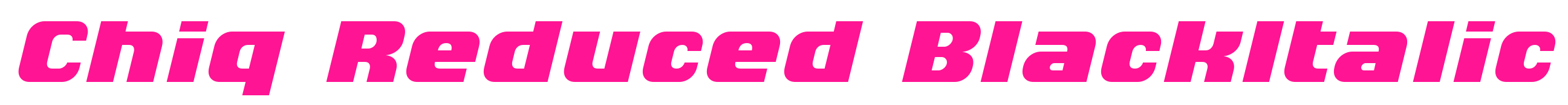 Chiq_Reduced_BlackItalic預(yù)覽圖片