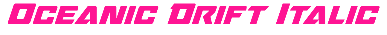 Oceanic Drift Italic