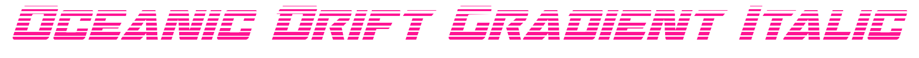 Oceanic Drift Gradient Italic預(yù)覽圖片