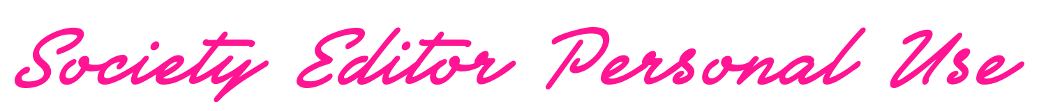 Society Editor Personal Use