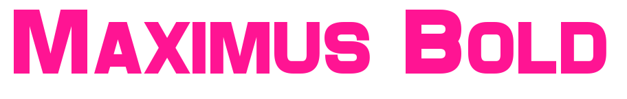 Maximus Bold預(yù)覽圖片
