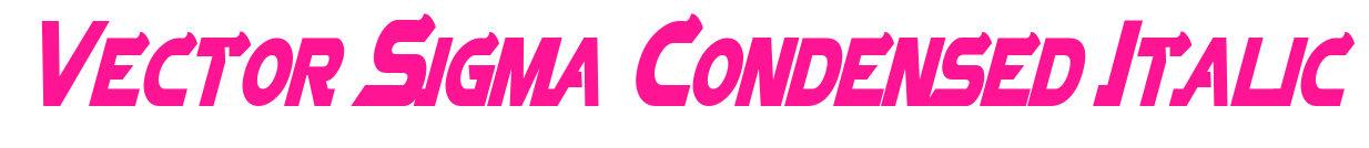 Vector Sigma Condensed Italic