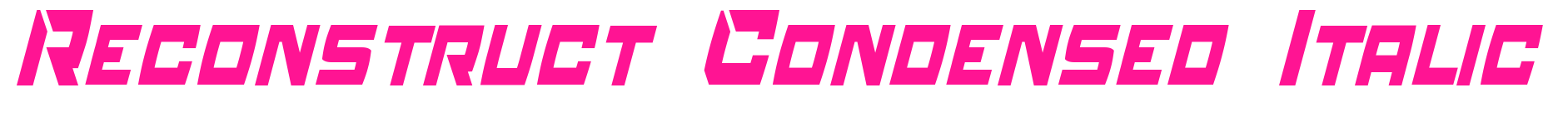 Reconstruct Condensed Italic